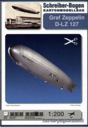 Luftschiff Graf Zeppelin D-LZ 127 (1928) 1:200 deutsche Anleitung (Schreiber-Bogen 557)