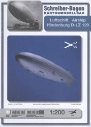 Luftschiff Hindenburg D-LZ 129 (1936) 1:200 deutsche Anleitung