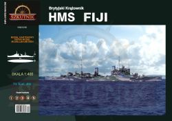 britischer Leichtkreuzer HMS Fiji C58 (1941) 1:400 extrem³, Druck auf permanentem Karton