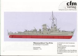Minensuchboot M 40 ehem. Kriegsmarine 1:250 deutsche Anleitung