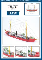 (inkl. Lasercut) Museums-Feuerschiff aus dem Jahr 1888 Elbe 3, 1:250