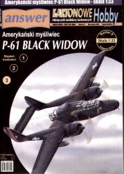 Nachtjäger Northrop P-61B-1 N.O. Black Widow "Times a Wastin" 1:33 extrem präzise