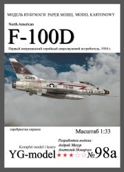 North American F-100D Super Sabre TAC Fighter Wheapons Team 1:33 inkl. Spantensatz