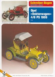 Opel 4/8 PS „Doktorwagen“ aus dem Jahr 1909 1:25 deutsche Anleitung (71262)