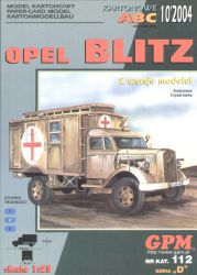 Opel Blitz 1935 (optional:Sanitäts-/Pritschenwagen) 1:25 gealtert