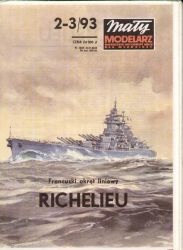 Panzerschiff Richelieu 1:300 gut detailliert!