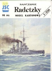 Panzerschiff SMS Radetzky (1914) 1:250 übersetzt Originalausgabe, ANGEBOT