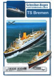 Passagierschiff TS BREMEN V 1:200 deutsche Anleitung, ANGEBOT