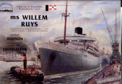 Passagierschiff ms Willem Ruys +Schlepper +... 1:250 übersetzt!