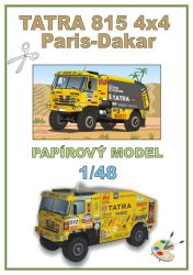 Rallye-Wagen Tatra 815 4x4 Paris-Dakar 1:48 einfach