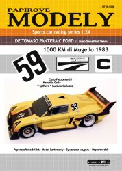Rennwagen De Tomaso Pantera C Ford, Rennen "1000 km di Mugello" 1983 1:24