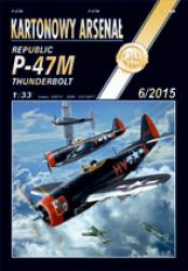 Republic P-47M-RE Thunderbolt 1:33 glänzender Druck, extrem