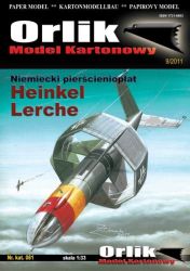 Ringflügelflugzeug (Kreisflügler) Heinkel Lerche (1945) 1:33