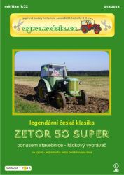 Schlepper Zetor 50 Super (Bj. 1960 - 1968) 1:32 präzise