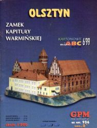 Schlosskomplex des Ermland-Kapitels Allenstein / Olsztyn 1:200 (Erstausgabe)