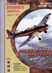 Schulflugzeug Miles M.14A Magister MAGGIE 1937 1:33 übersetzt