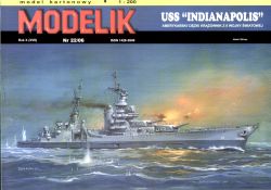 Schwerkreuzer USS Indianapolis (1945) 1:200 Offsetdruck, ANGEBOT