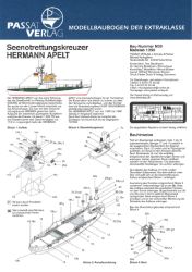 Seenotrettungskreuzer HERMANN APELT Minimodell (Nr. M20) 1:250 Passat Verlag