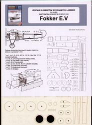 Spantensatz Fokker E.V 1:33 (Kartonowa Kolekcja 14 -3/2012)