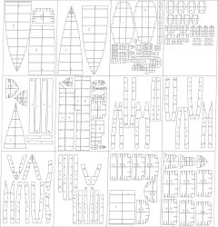 Spantensatz für Schwerkreuzer IJN Takao (1945) 1:200 (GPM Nr. 549)