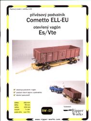 Spezialanhänger Cometto ELL-EU + Kohlenwagen Es/Vte 1:32