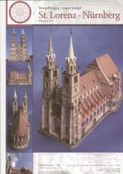 St.Lorenz-Kathedrale Nürnberg 1:250 deutsche Anleitung