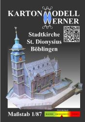 Stadtkirche St. Dionysius Boblingen 1:87 (H0) deutsche Anleitung