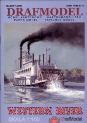 Steamboat WESTERN RIVER (1865) 1:100 leicht beschädigt