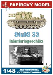 Sturmgeschütz StuIG 33 (Infanteriegeschütz) Tarnbemalung 1:48 einfach