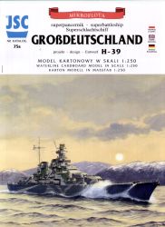 Superpanzerschiff Grossdeutschland (Projekt H-39) 1:250 übersetzt
