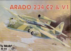 Träger Arado Ar-234 C2 +Rakete Fieseler FI-103 1:33 übersetzt, ANGEBOT