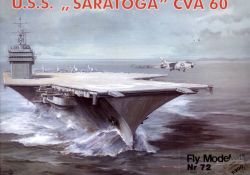 Träger USS Saratoga CVA 60 1:200 (2.Auflage) übersetzt! L:160cm!