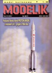 Trägerrakete 8K82K Proton + Modul LK-1 (1964) 1:50 Offsetdruck