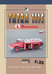 Tschechoslowakischer Tankwagen Tatra 111 "Benzina" 1:25