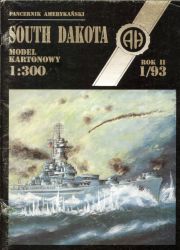 US-Panzerschiff USS South Dakota (1944) 1:300 Halinski, selten