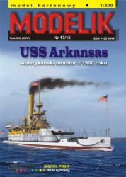 US-amerikanisches Monitor USS Arkansas (1900) 1:200