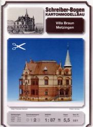 Villa Braun aus Metzingen 1:87 (H0) deutsche Anleitung