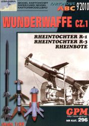 Wunderwaffe  (Rheintochter R-1, R-3, Rheinbote) 1:25 einfach inkl. LC-Spantensatz