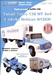 Zugmaschine Tatra 138 NT 4x4 +Kühlauflieger Orlican N12CH "Tiefkuhlkost" 1:32 ANGEBOT