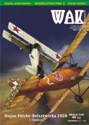 4 Flugzeuge poln.-sowjet. Krieg 1920: Balilla, Albatros, Spad, Nieuport 1:50