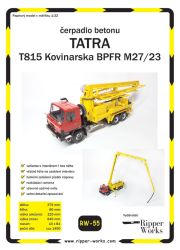Betonpumpen Kovinarska BPFR M27/23 auf Chassis Tatra T815 1:32