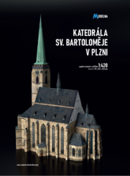 gotische St.-Bartholomäus-Kathedrale in Pilsen 1:420 inkl. LC-Spantensatz