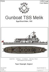 ägyptisches Artillerieboot TSS Melik (1898) 1:250 präzise
