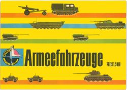 Armeefahrzeuge (ATS mit Haubitze ML-20, ATS-3 als Funkstation, Feldküche...) 1:87 (HO) DDR-Verlag Junge Welt (Kranich Modell-Bogen, 1969)