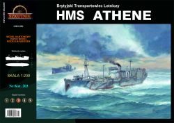 britischer Flugzeugtransporter HMS Athene, ex Dampffrachter Clan Brodie 1:200 extrem²