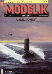 atomares U-Boot USS Ohio SSBN-726 1:200 Originalausgabe