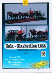 Wagen der niederländischen Königlichen Stallabteilung - Gala-Glasberline (kleiner Glaswagen) 1836 - 1967 1:25