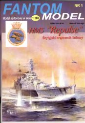 berühmter Linienkreuzer HMS Repulse (1941) 1:300 extrem