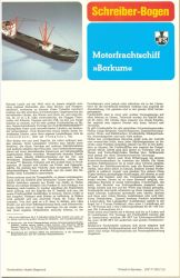 Motorfrachtschiff Borkum  Wasserlinienmodell