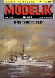 britischer Leichtkreuzer HMS Sheffield 1:200 übersetzt, ANGEBOT